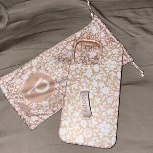 Loopy Original - iPhone 14 Pro Max - Beige Blossoms | Matte Edition / Righty